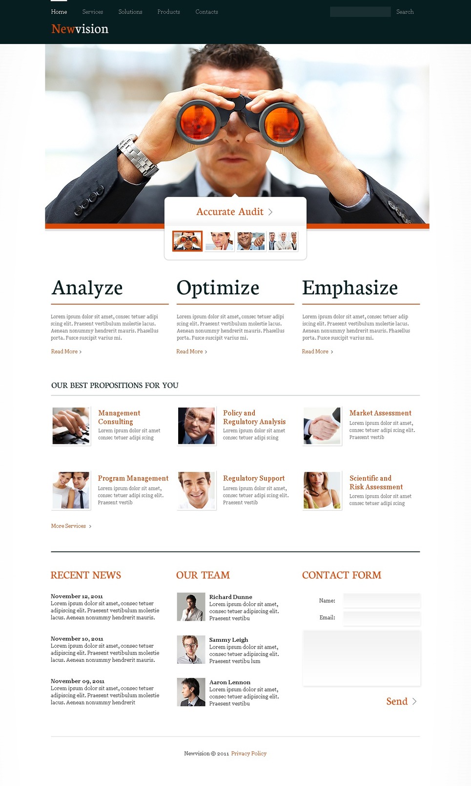 Consulting PSD Template New Screenshots BIG