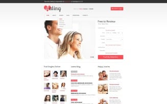 Dating PSD Template