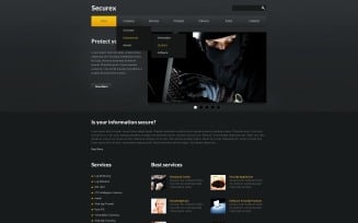 Information Security PSD Template