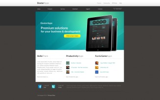 Software Company PSD Template