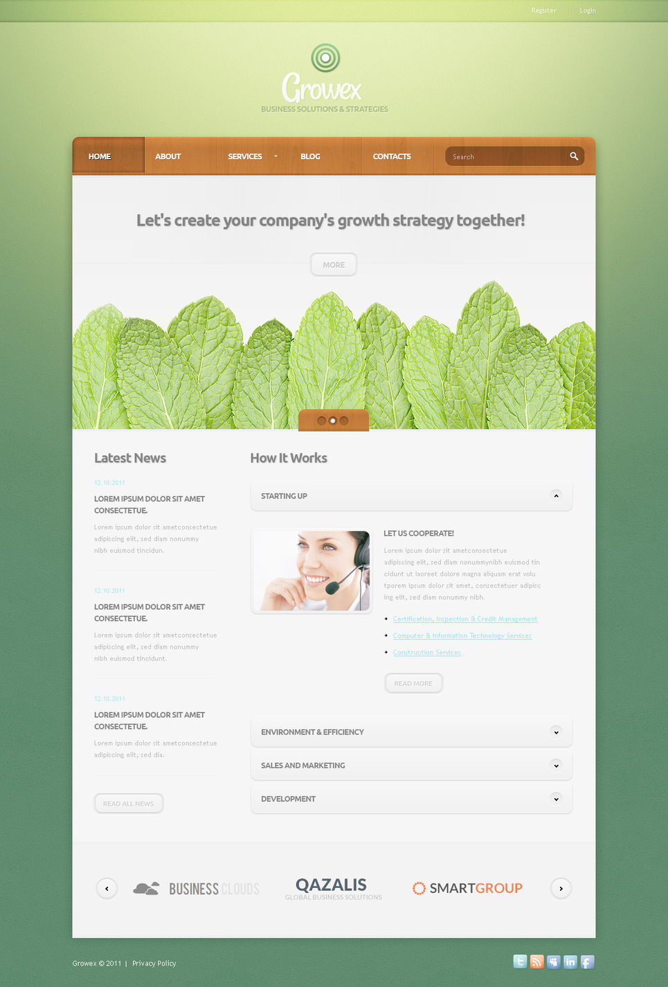 Business PSD Template New Screenshots BIG