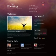 christian psd templates