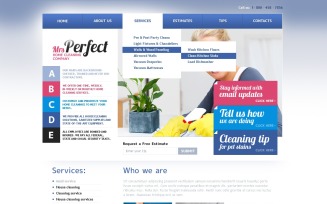 Cleaning PSD Template
