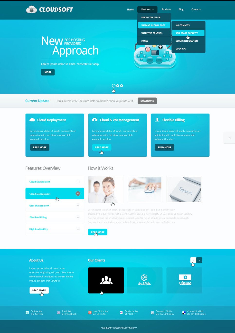 Business PSD Template New Screenshots BIG