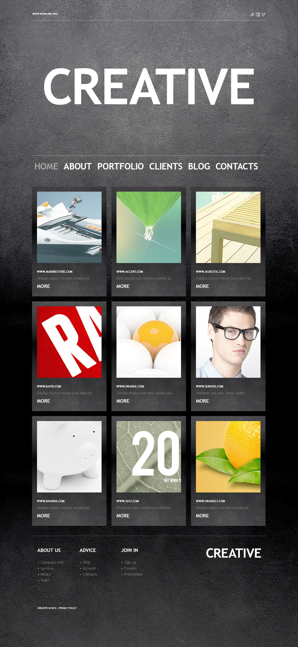 Design Studio PSD Template New Screenshots BIG