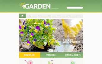 Garden Design PSD Template