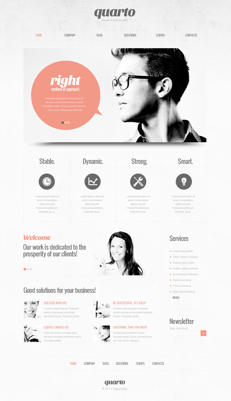 Business PSD Template New Screenshots BIG