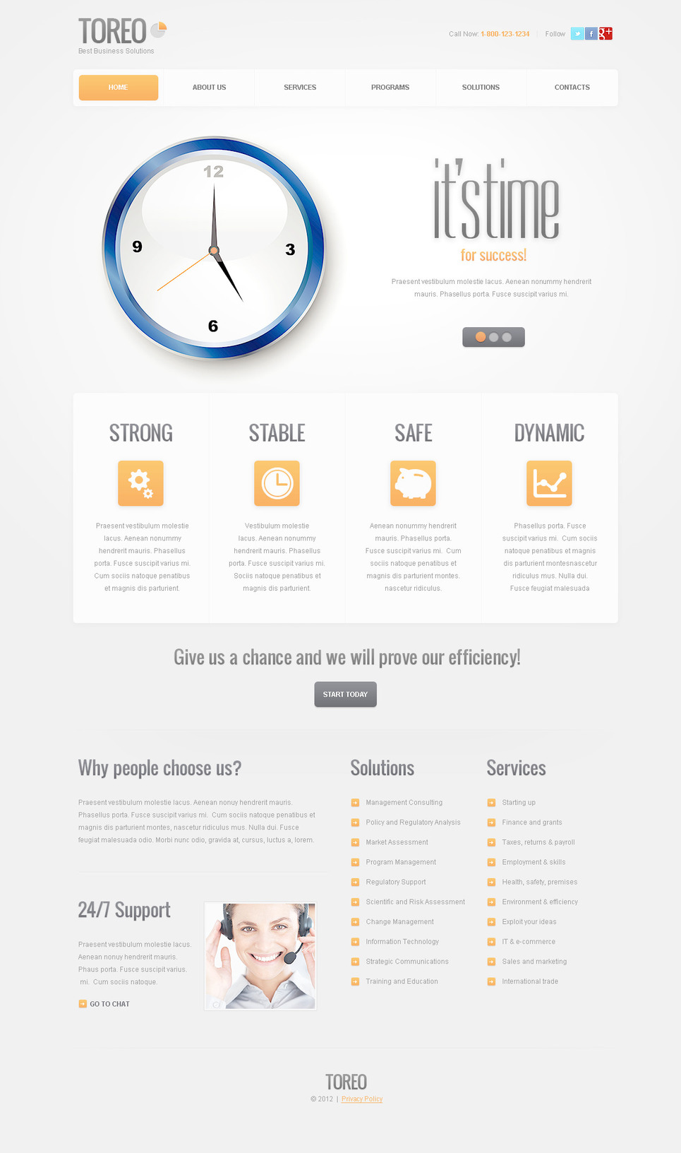 Business PSD Template New Screenshots BIG