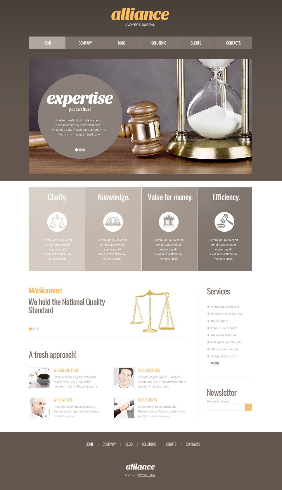 Law Firm PSD Template #57456