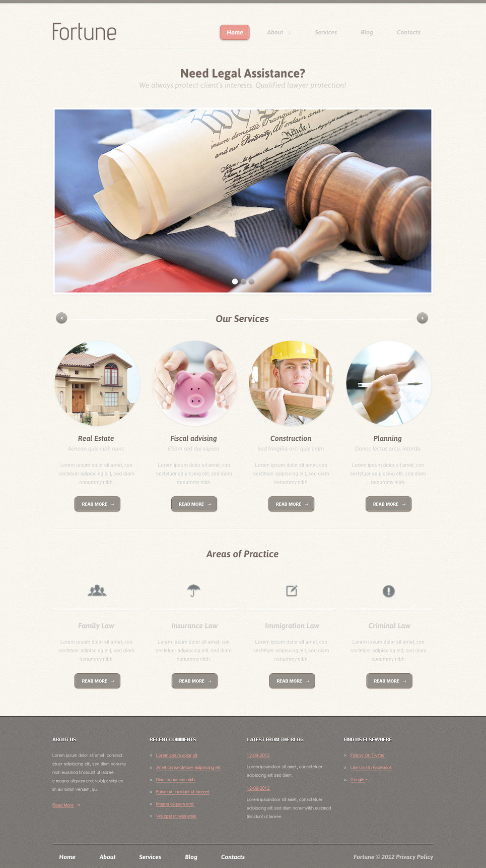 Law Firm PSD Template New Screenshots BIG