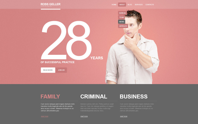 Lawyer PSD Template