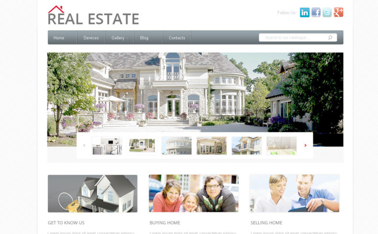 Real Estate Agency PSD Template Big Screenshot Real Estate Agency PSD Template New Screenshots BIG