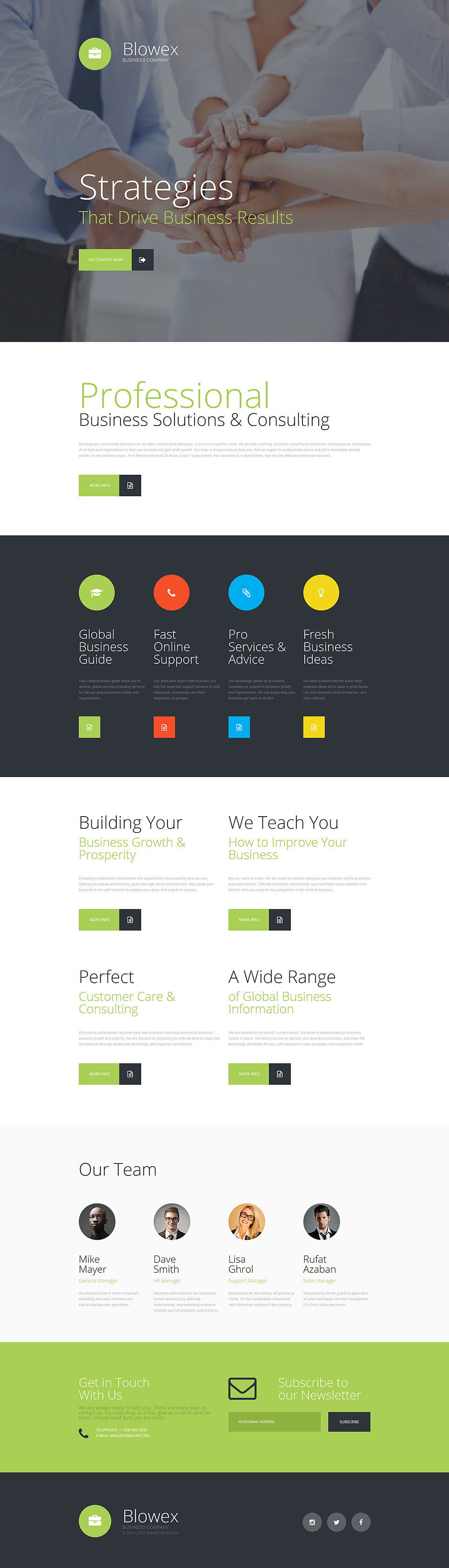 Business Responsive Landing Page Template New Screenshots BIG