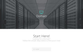 Domain Registrar Responsive Landing Page Template