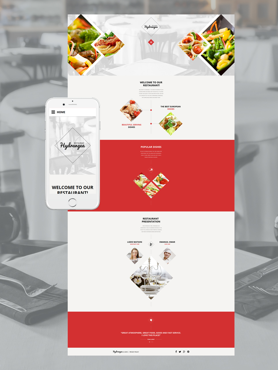 Hydrangea Website Template New Screenshots BIG