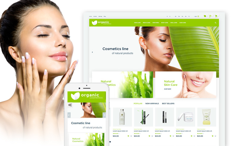 Organic cosmetics - responsive Responsive PrestaShop Theme Big Screenshot Organic cosmetics - responsive PrestaShop Theme New Screenshots BIG