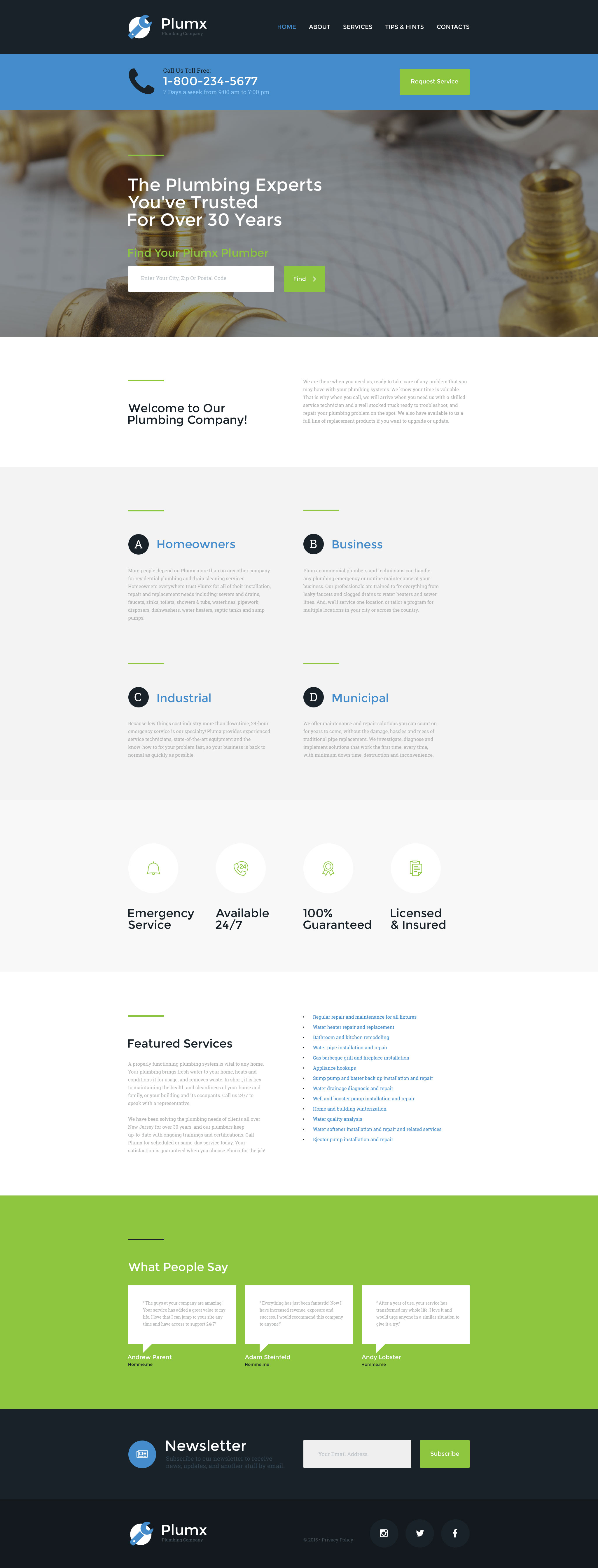 Plantilla Web "Plumx" #57569