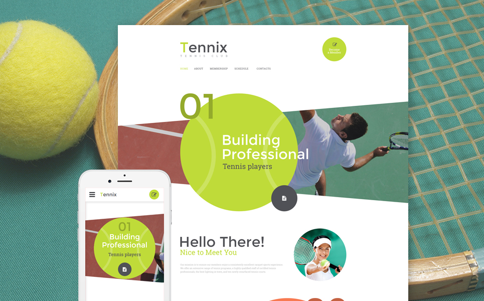 Tennix Website Template New Screenshots BIG