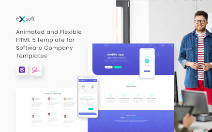 eXsoft - Software Company Responsive Website Template