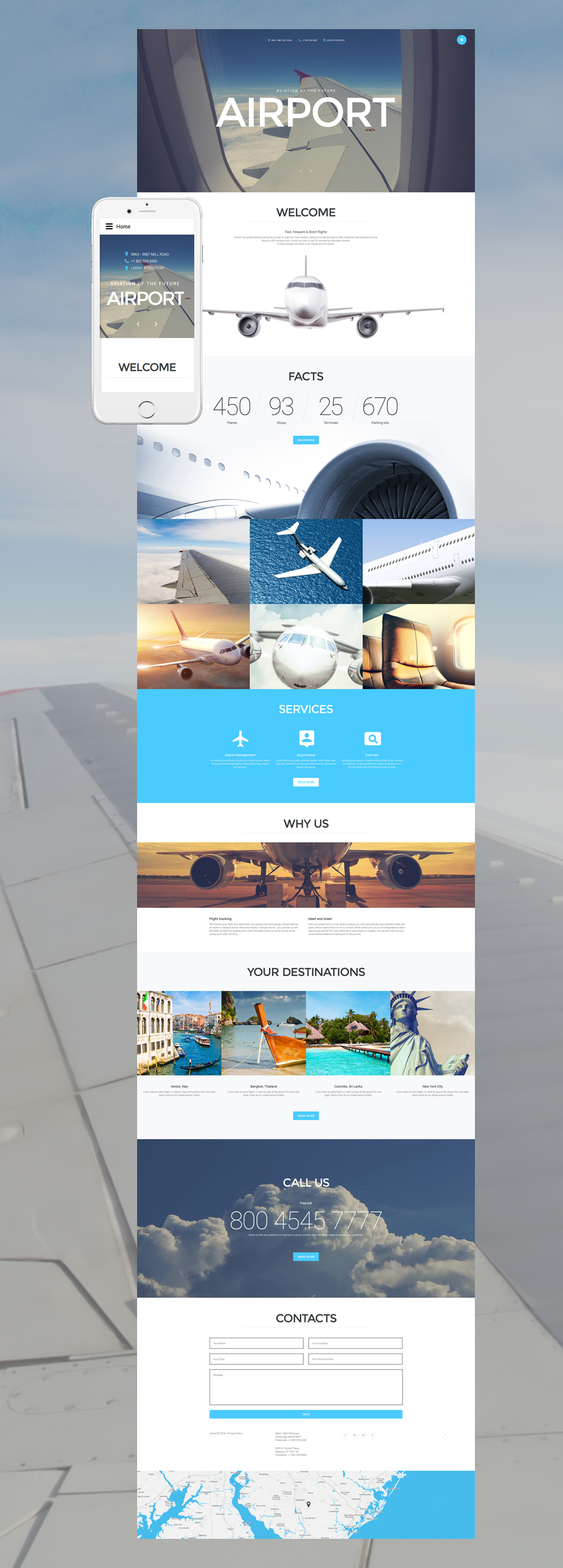 Airport Joomla Template New Screenshots BIG