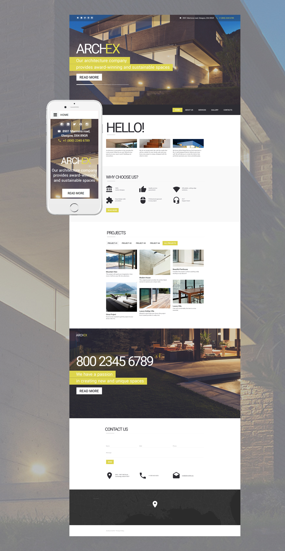 Architecture Responsive Website Template New Screenshots BIG