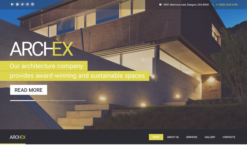 Architecture Responsive Website Template