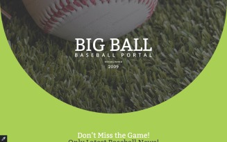 Baseball Responsive Landing Page Template