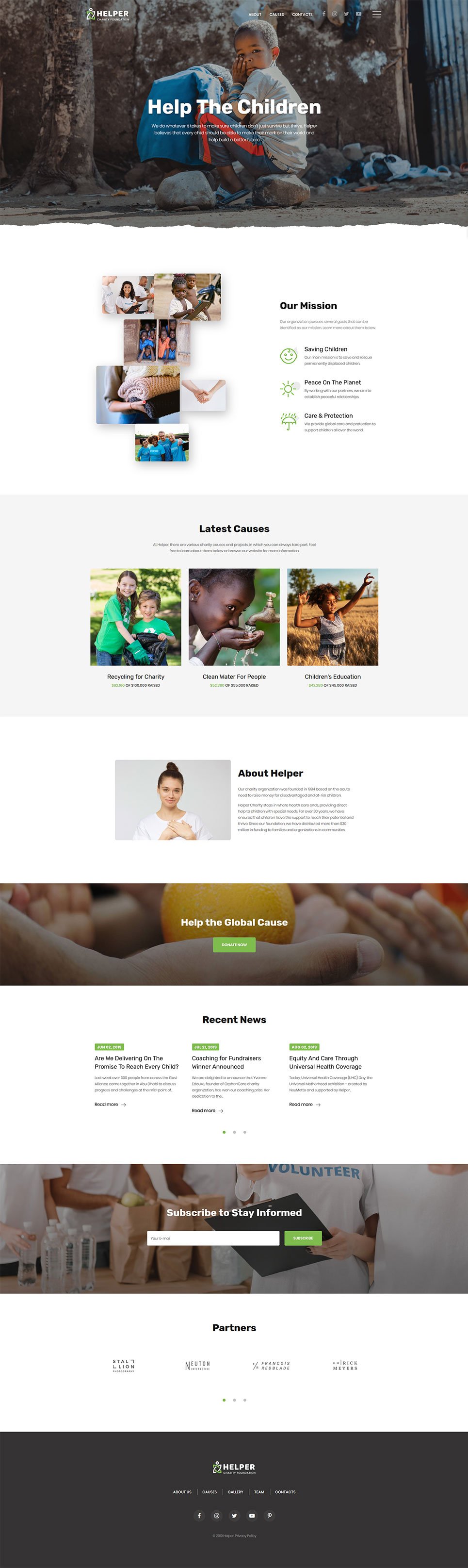 Child Charity Responsive Website Template New Screenshots BIG