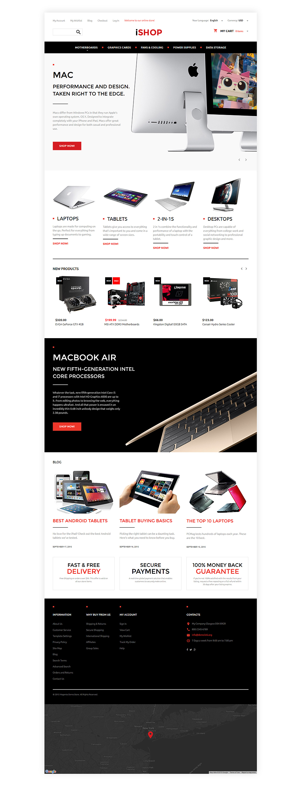 Computer Hardware Magento Theme New Screenshots BIG