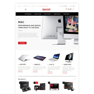Computer Hardware Magento Theme #57699