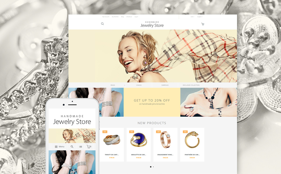 Handmade Jewelry Magento Theme New Screenshots BIG