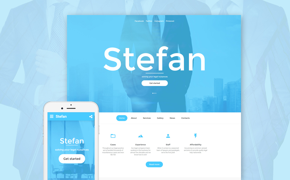 Law Firm Responsive Website Template New Screenshots BIG