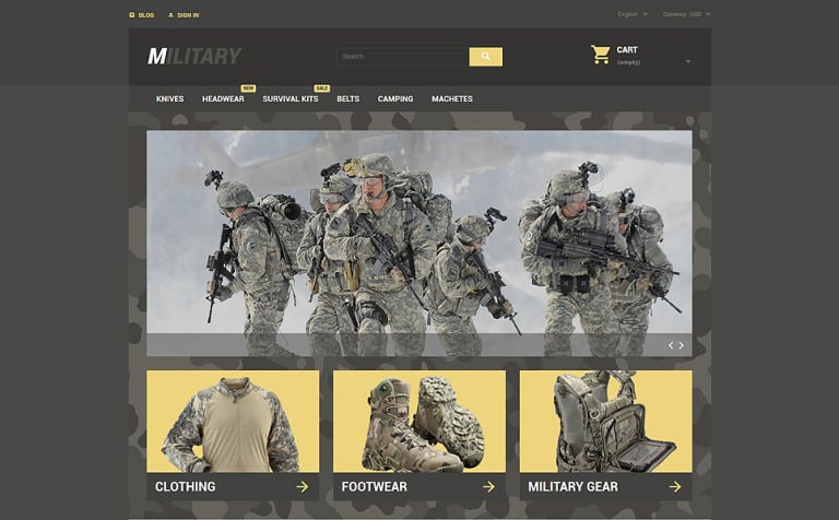 Military PrestaShop Theme