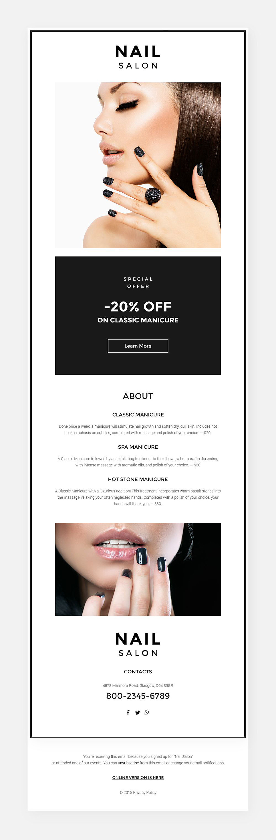 Nail Salon Responsive Newsletter Template New Screenshots BIG