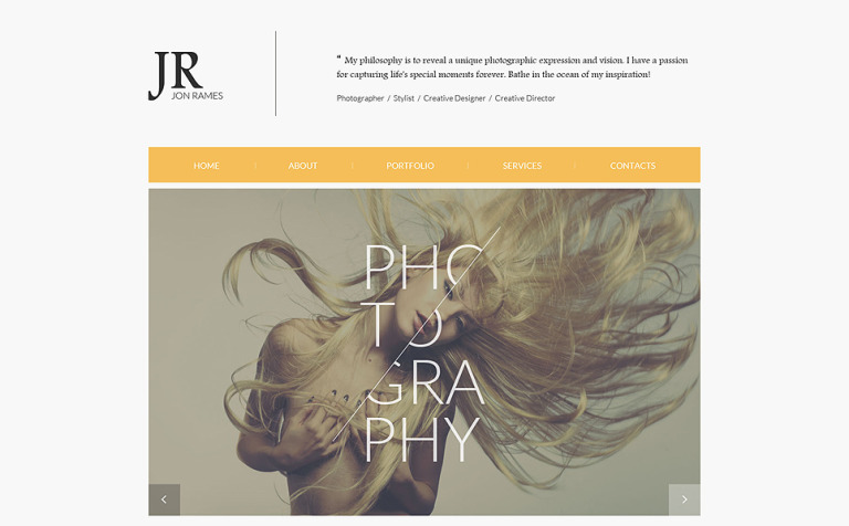 Photographer Portfolio Responsive Website Theme Big Screenshot Photographer Portfolio Responsive Website Template New Screenshots BIG