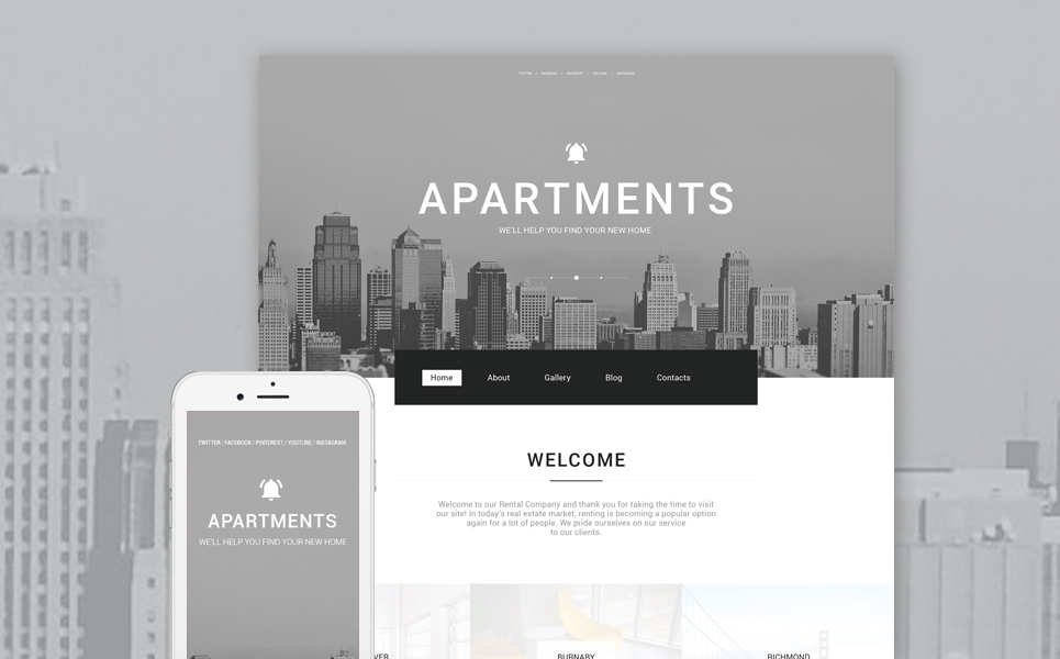 Real Estate Agency Responsive WordPress Theme New Screenshots BIG