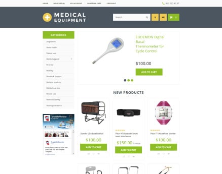 Medical Equipment OpenCart Template