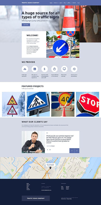 Kit Graphique #57749 Signes Entreprise Joomla 3 Templates - Joomla Main Page preview