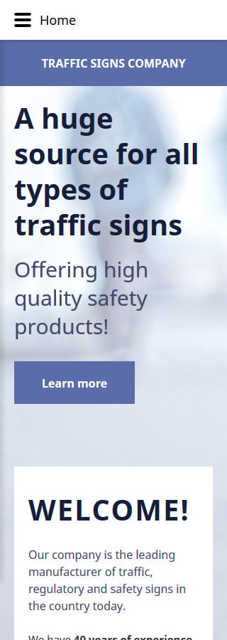 Kit Graphique #57749 Traffic Signs Joomla 3 Templates - Smartphone Layout 2