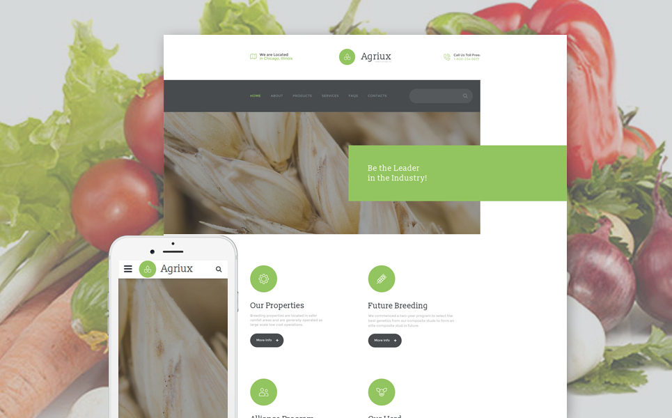 Agriux Website Template New Screenshots BIG