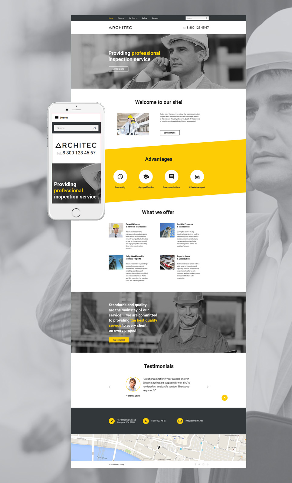 Architec Website Template New Screenshots BIG