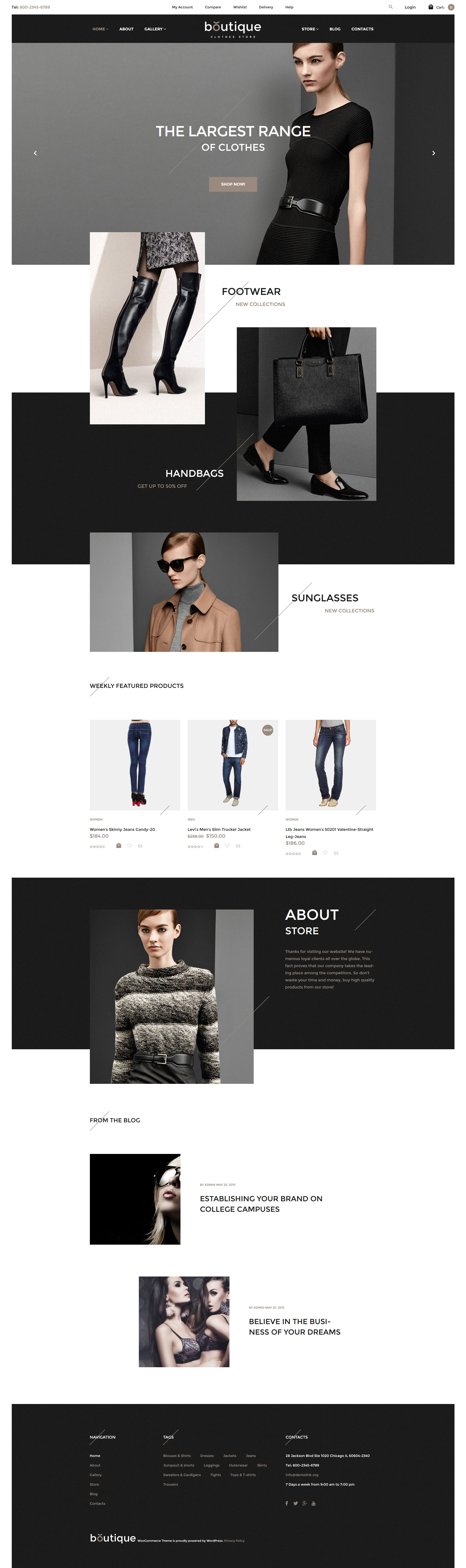 Boutique WooCommerce Theme - screenshot