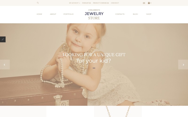 Children's Jewelry Store OpenCart Template