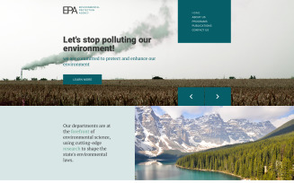 Environmental Protection Agency Website Template
