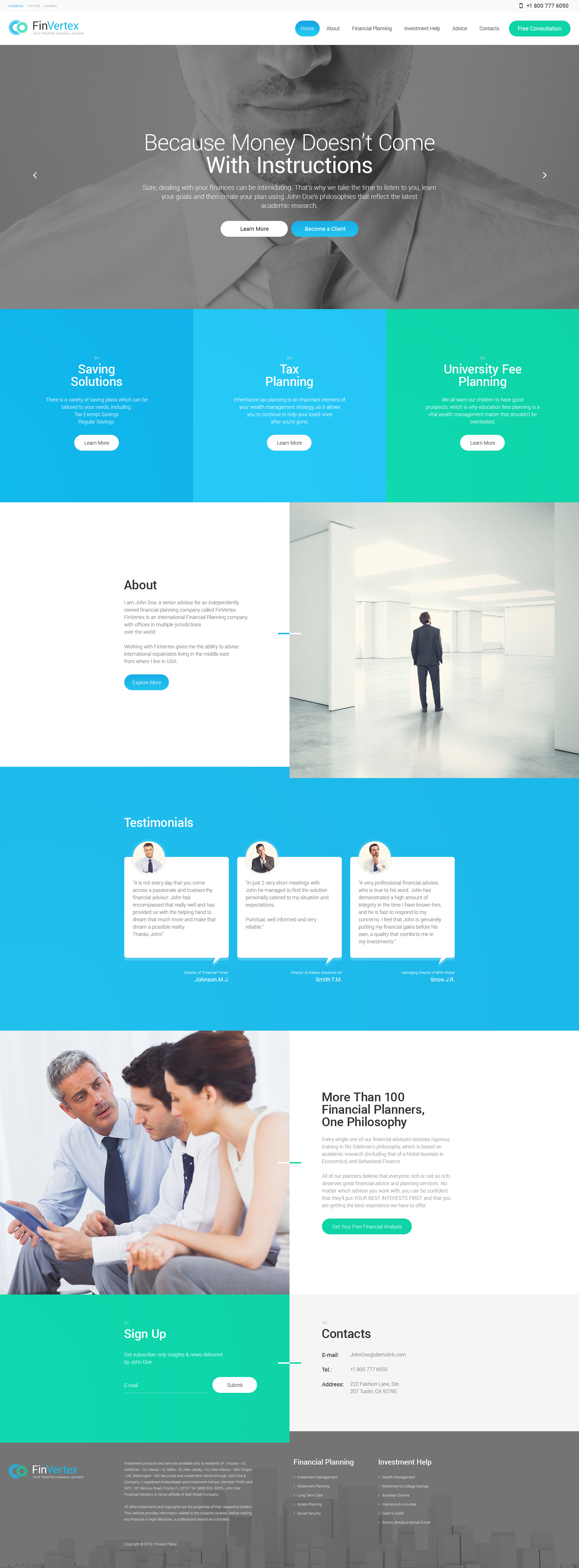 Fin Vertex WordPress Theme - screenshot