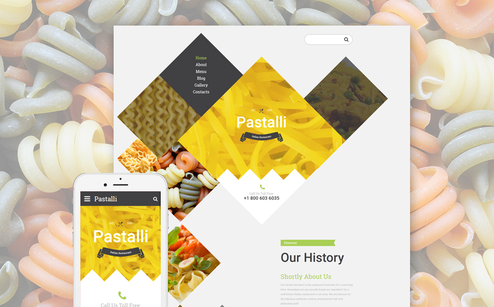 Italian Restaurant Responsive Website Template New Screenshots BIG