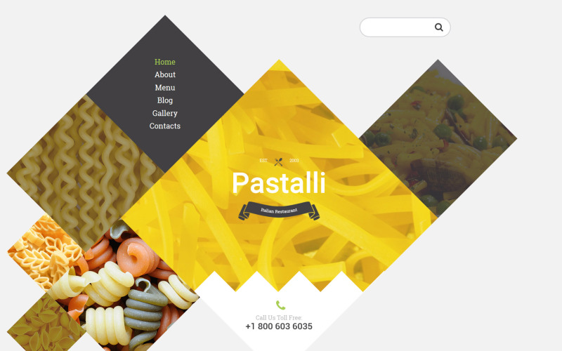 Italian Restaurant Responsive Website Template