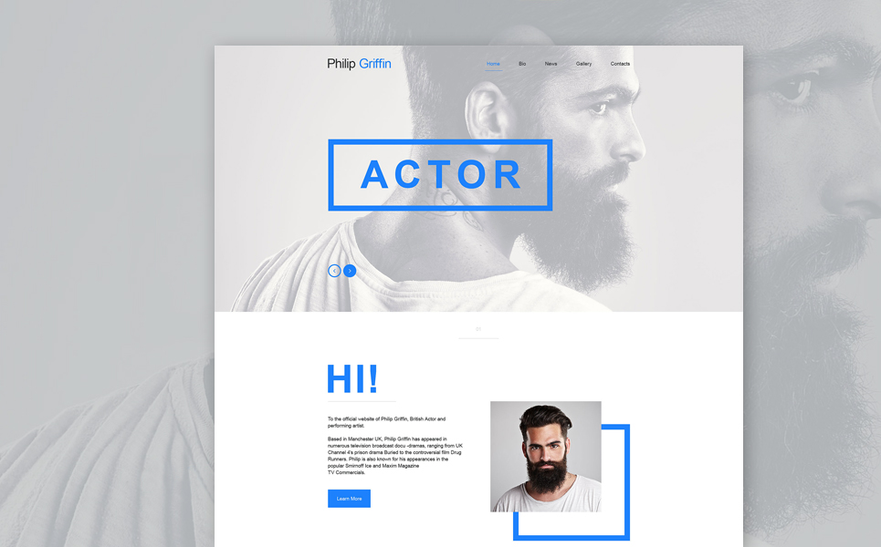 Personal Page Muse Template New Screenshots BIG