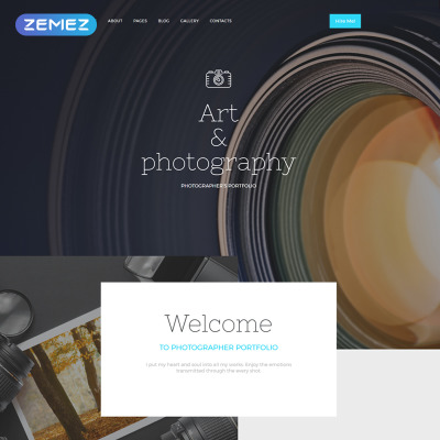 Photographer Portfolio Responsive Joomla Template