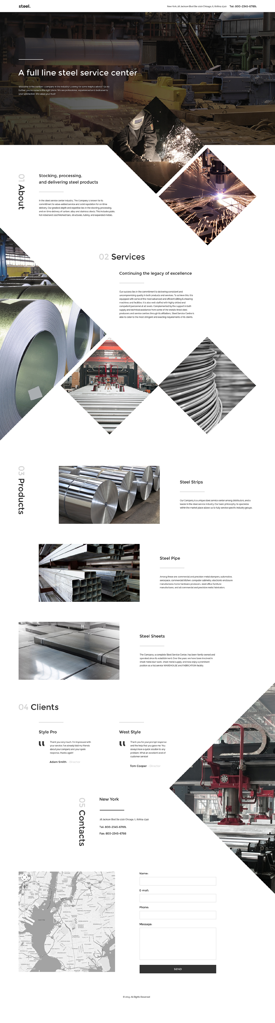 Steelworks Landing Page Template New Screenshots BIG